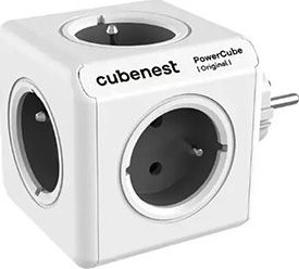 Cubenest - PowerCube, 0.1m, ORIGINAL USB, šedá, POWERCUBE, 5x zásuvka (PC120GY)