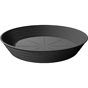 Podmiska Miska Primavera 46 cm - antracit - i pod Campanula 50 cm PLASTKON