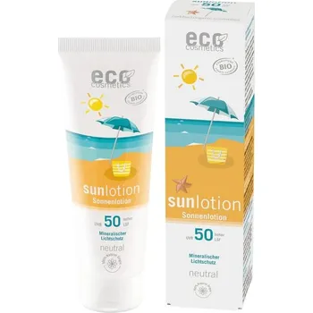 Přípravek na opalování Eco Cosmetics Opalovací mléko Neutral bez parfemace SPF 50 BIO (125 ml)