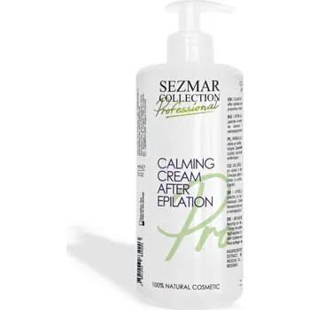 Přípravek na depilaci a epilaci Sezmar Professional Přírodní zklidňující krém po epilaci 500 ml