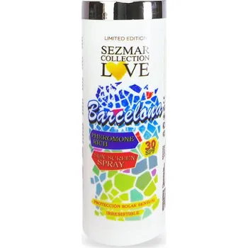 Přípravek na opalování Sezmar Love 30 SPF Přírodní hydratační sprej na opalování - barcelona 100 ml