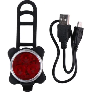 Cyklosvítilna ZADNÍ SVĚTLO NA KOLO 3 LED SMD DUNLOP, NABÍJENÍ USB