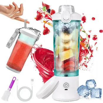 KALICHOVÝ MIXÉR NA AKUMULÁTOR PRO OVOCNÉ KOKTEJLY USB 600 ML BÍLÝ