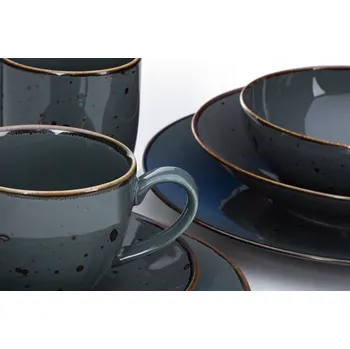 Talíř Jídelní servis sada 18 ks pro 6 osob, porcelán Alumina