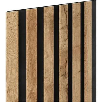 Dekorační panely SLIM dub wotan lamely na filcovém podkladu