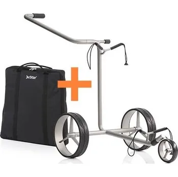Golfový vozík JuStar Silver 3-Wheeled golfový manuální vozík + ZDARMA taška
