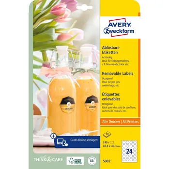 Obraz Odstranitelné etikety ve tvaru květiny 40,8 x 40,3 mm