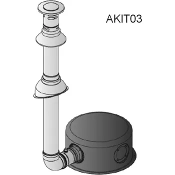 Kouřovod Quantum Sada koaxiální vertikální D 100 / 60 - 1000 mm