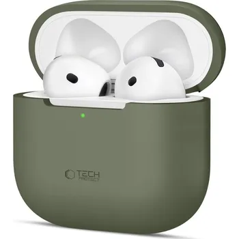 TECH-PROTECT SILICONE APPLE AIRPODS 4 OLIVE GREEN