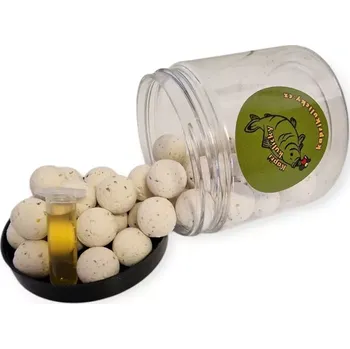 Boilies Pop Up s esencí bíly 15mm. Vyberte si esenci ZDARMA!!! (Vyberte si sami svou oblíbenou příchuť! Velké balení 70g!!)