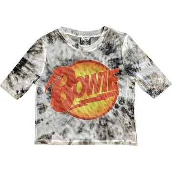 Pánské oblečení David Bowie Diamond Dogs Logo White M Dámské Tričko