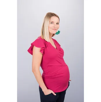 Těhotenské tričko Elena Fuchsia