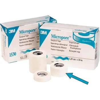 Náplast 1KS LEPÍCÍ PÁSKA MICROPORE Z NETKANÉHO TEXTILU 2,5CM