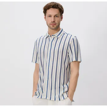 Reserved - Pruhovaná košile regular fit - světle modrá - 568EF-50X - 568EF-50X-XXL