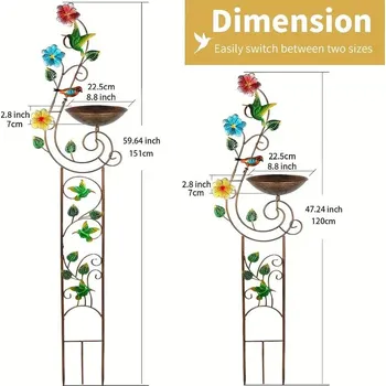 Zahradní dekorace BAF Kovové pítko nebo koupel pro ptáčky