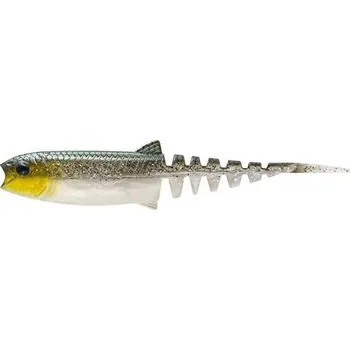 Návnadová surovina Savage Gear Gumová nástraha Cannibal Minnow V-Tail 10 cm, 6,5g Barva: Green Silver