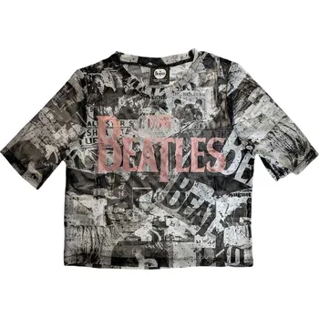 Pánské oblečení The Beatles All-Over-Print & Drop T Logo White L Dámské Tričko