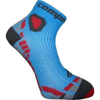 Pánské ponožky CSX-RUN funkční sportovní ponožky COMPRESSOX 39-42 tyrkys / červená