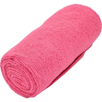 Ručník RYCHLESCHNOUCÍ SPORTOVNÍ RUČNÍK S OBALEM PRO ULOŽENÍ 80X40 CM DUNLOP RŮŽOVÝ