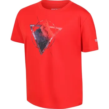 Chlapecké tričko Regatta Fiery Red 1111959 C9-C10