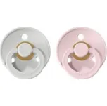 BIBS Colour dudlíky z přírodního kaučuku vel. 1 - Haze/Blossom