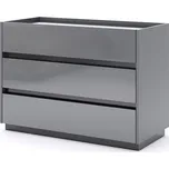 Komoda 3šx Mat antracit / mat grafit Teo