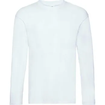 Pánské tričko Fruit of the Loom tričko s dlouhým rukávem Long Sleeve T kulatý velikost XXL
