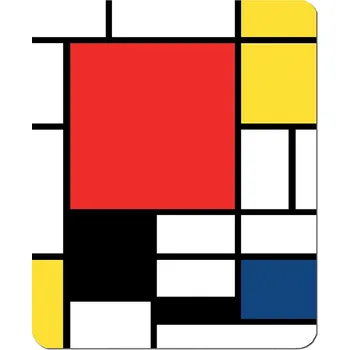 Podložka pod nábytek Plumeria Plu - Podložka pod počítačovou myš Piet Mondrian Composition in R.Y.B.B.& Detail - 18 x 22 cm