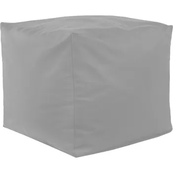 Taburet Taburetka Světle šedá ekokůže