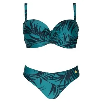 Dámské plavky Dvoudílné plavky Self Azure 1 Tmavě tyrkysová 44D