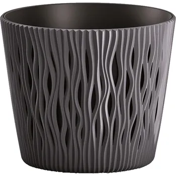 KVĚTINÁČ SANDY ROUND PR. 22 CM ANTRACIT