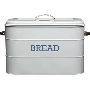 Dóza na potraviny Kitchen Craft, Anglie Kitchen Craft - Plechová dóza Living Nostalgia na chleba šedá 2. Jakost - 34*21,5*25 cm Barva: šedá, Velikost: 34x21,5x25