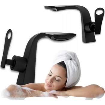 Vodovodní baterie Stojánková umyvadlová baterie Silla Premium černá