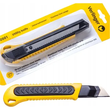 Pracovní nůž Nůž Verlinger s odlamovací čepelí na kartony/tapety