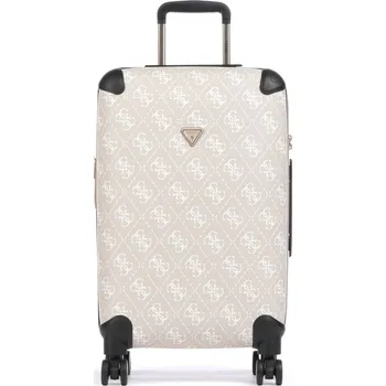 Guess Berta Maxi 4G Kufr se 4 kolečky 64cm, 55L, písková, ABS, 222000
