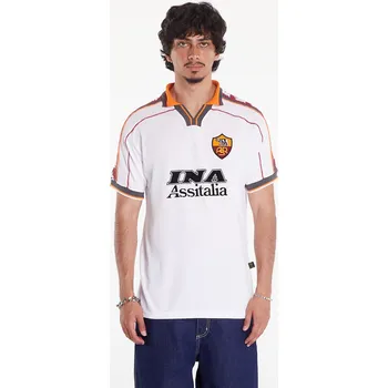 cyklistický dres Dres COPA AS Roma 1998 - 99 Away Retro Football Shirt UNISEX White XXL