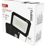 Emos lighting LED reflektor SIMPO s pohybovým čidlem, 30 W, černý, neutrální bílá 1531233300