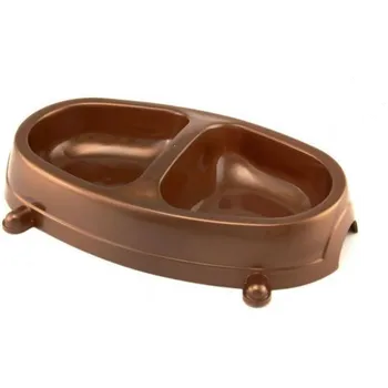 Miska pro psa Tenesco Plastová miska dvojitá 2x0,6l (II.)