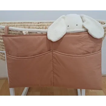 Příslušenství pro dětskou postel a kolébku Pro útulný domov Kapsář na postýlku Kávový