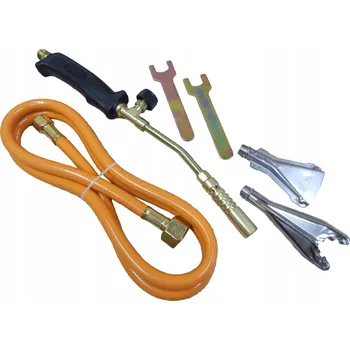 Stavební hořák Plynový hořák 40 cm 3 trysky 1,5 m 1850 °C 2 kW SOLIDNÍ