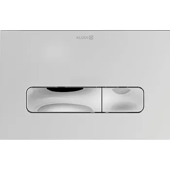Splachovací tlačítko Kludi Unifix splachovací tlačítko pro WC lesklý chrom-matný chrom 30PP0105