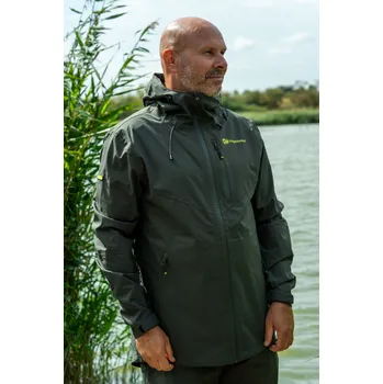 Rybářské oblečení RidgeMonkey Bunda APEarel ThermaPro Waterproof Shell Coat Green Velikost: M