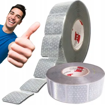 Konturová reflexní páska na plachty a závěsy ORAFOL 50mm BÍLÁ