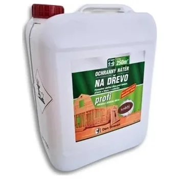 barva a nátěr na dřevo Ochranný nátěr na dřevo Profi hnědý Den Braven hnědá