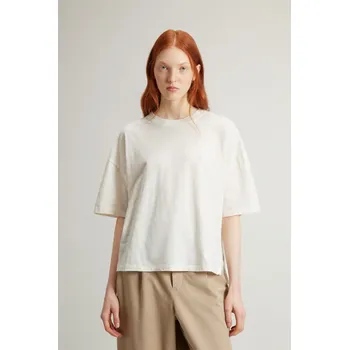 Dámské tričko TRIČKO WOOLRICH SLUB COTTON TEE JET STREAM