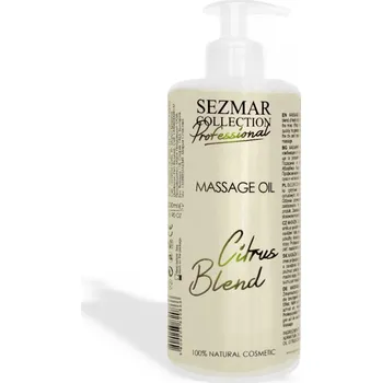 Masážní přípravek Sezmar Professional Přírodní masážní olej citrusová směs 500 ml