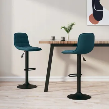 Barová židle VidaXL Barová Židle v modrých odstínech 105 cm, látková