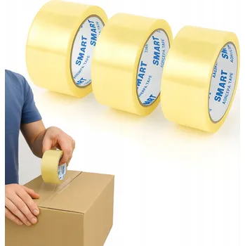 Lepicí páska Balicí páska Smart průhledná šířka 48 mm délka 45 m 3 ks