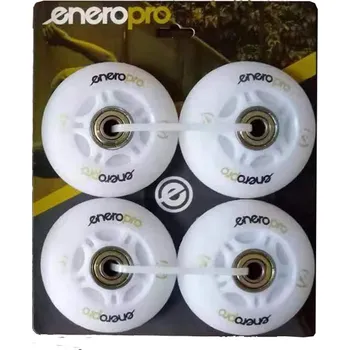 Kolečko k in-line bruslím KOLEČKA DO KOLEČKOVÝCH BRUSLÍ ENERO PRO PU 64 MM 4 KS S LOŽISKY ABEC 7 LED
