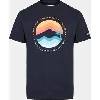 Pánská móda Tričko Columbia Black 1114673 X Large